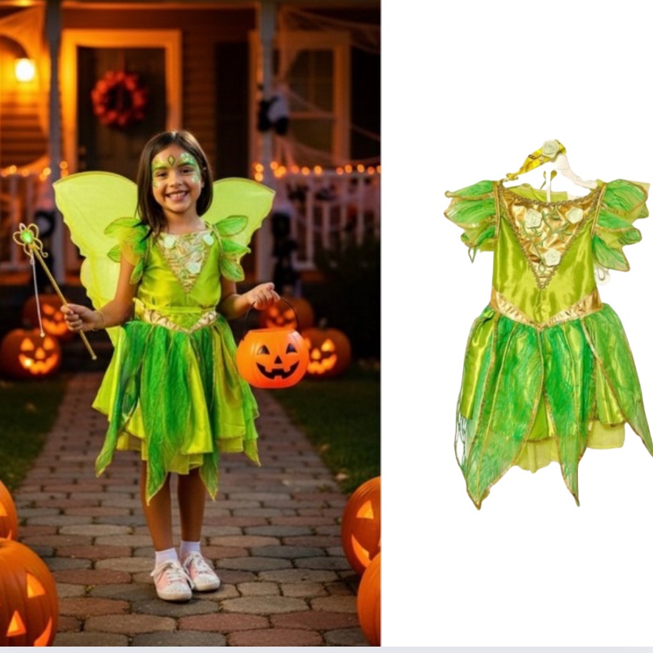 Tinker Bell Kids Green Fairy Costumes78